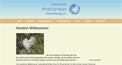 Desktop Screenshot of hospizgrupperavensburg.info