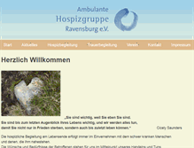 Tablet Screenshot of hospizgrupperavensburg.info